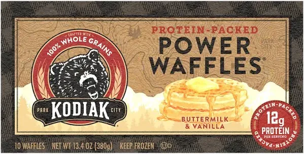 Kodiak Power Waffles, Buttermilk & Vanilla, Protein-Packed