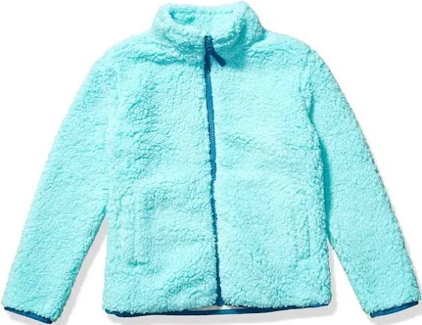 Amazon Essentials Girls and Toddlers' Full-Zip Sherpa Fleece Jacket