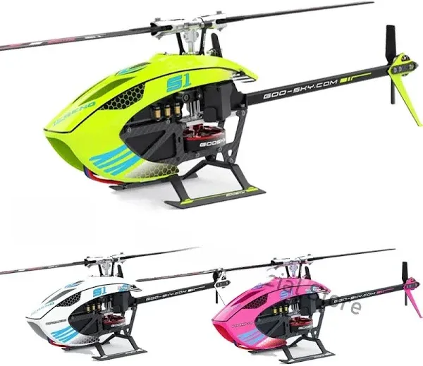 Goosky Goosky S1 6CH 3D Aerobatische Dual Brushless Direct Drive Motor RC Helikopter BNF met GTS Flight Control System/RTF