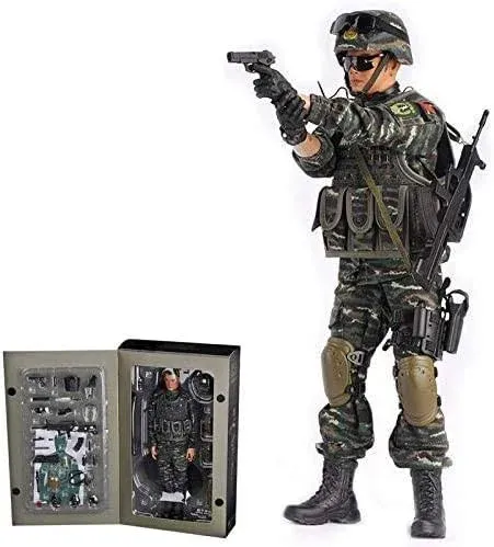 1/6 Soldier Action Figure Model, Realistic Army Military Police Soldier Model...