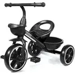 KRIDDO Kids Tricycle for 2 to 5 Years Old Black