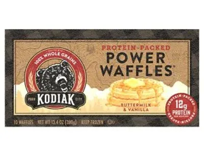 Kodiak Power Waffles, Buttermilk-Vanilla (13.4 oz, 10 ct)