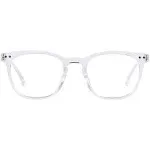 ANDWOOD Blue Light Blocking Glasses Women Men Computer Small Face Frame Bluelight Blocker Teens Square Frame Clear Crystal