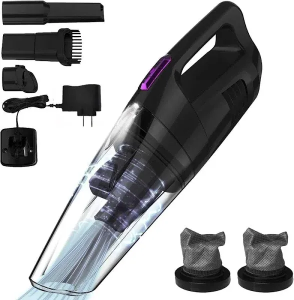 Whall Handheld Vacuum Cordless EV-607, Dry Wet Hand Vacuum Cleaner 8500 Pa Suction