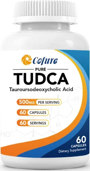 TUDCA Liver Supplements 1100mg, Ultra Strength Bile Salt TUDCA Supplement, Liver Support for Liver Cleanse Detox and Repair