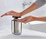 Presto Hygienic Easy-Push Soap Dispenser with Wide Pump, One-Size, Stainless Steel/Gray