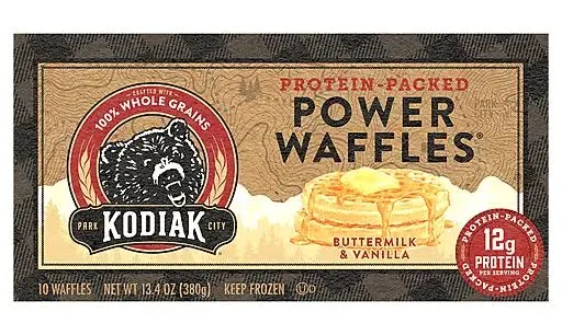 Kodiak Power Waffles, Buttermilk-Vanilla (13.4 oz, 10 ct)