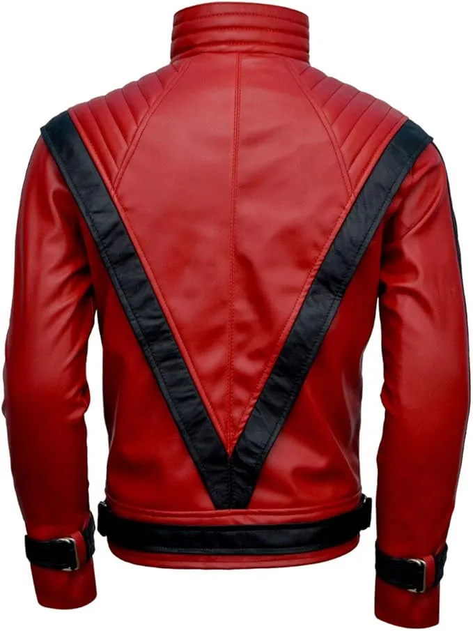 Thrilled by the Song - Red & Black Cosplay Jacket - FAUX Leather - Singer Cosplay