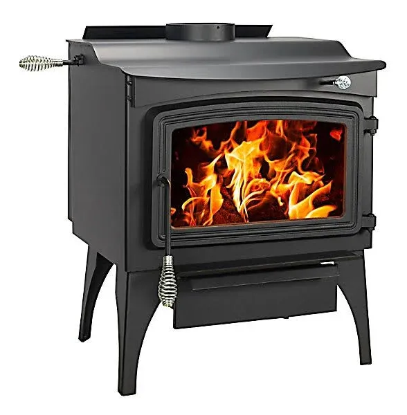 Pleasant Hearth 1,800 Sq. Ft. Wood Burning Stove with Legs