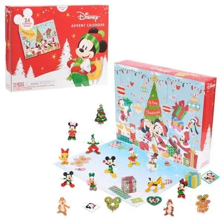 Disney 2020 Just Play Advent Christmas Calendar 32pc Figures Stickers SEALED