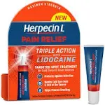 Herpecin L Cold Sores Pain Reliever, Pain Relief, Maximum Strength - 0.15 oz