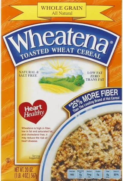 Wheatena Toasted Wheat Cereal - 20 oz box