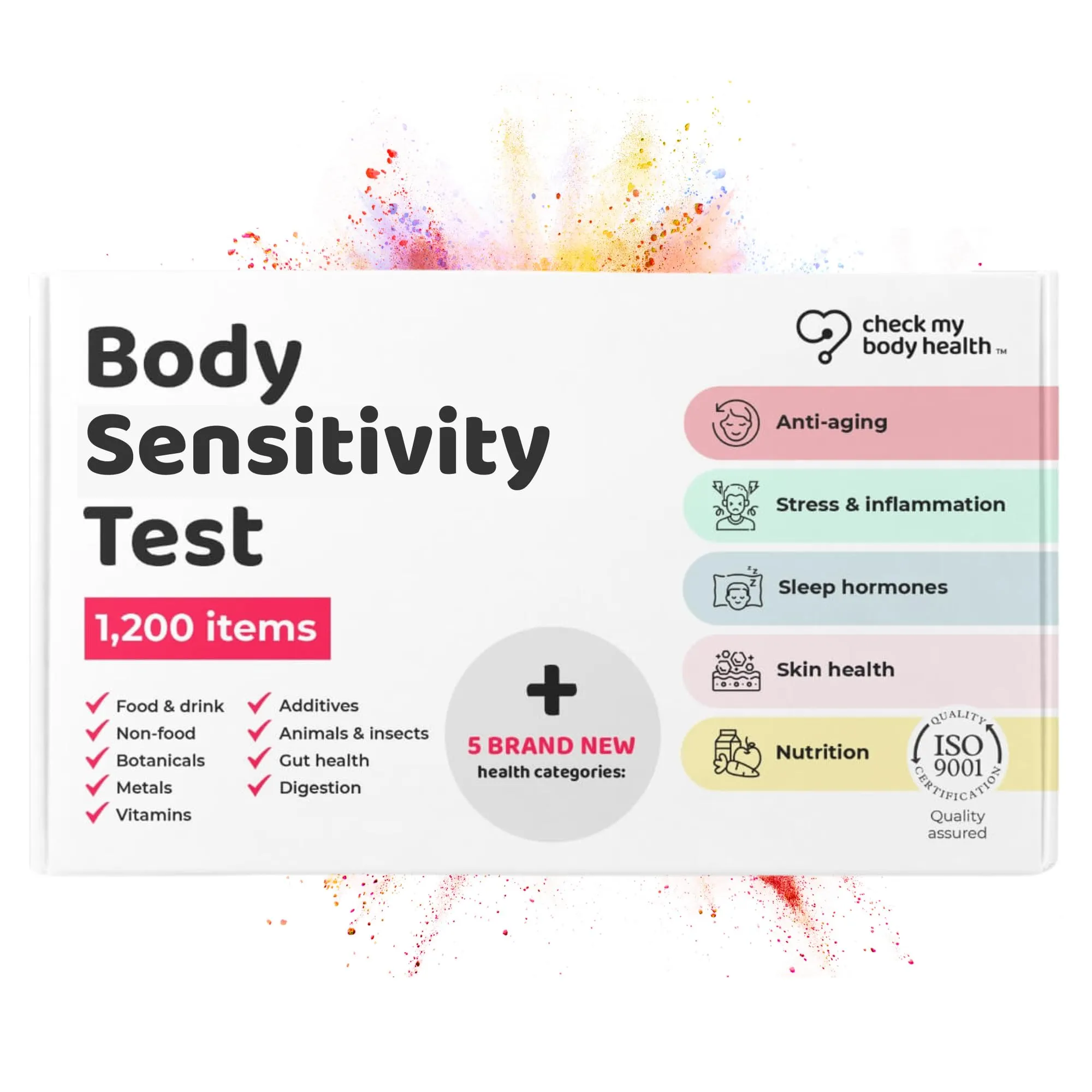 Check My Body Health | Body Sensitivity Test | Check for 1200 Different Intolerances | Easy to Use Home Hair Strand Testing Kit & Intolerance Screening for Adults | Results in 5 Days