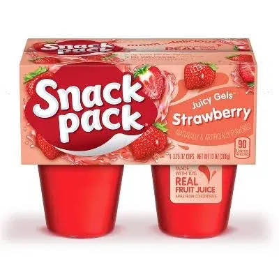 Snack Pack Juicy Gels Strawberry