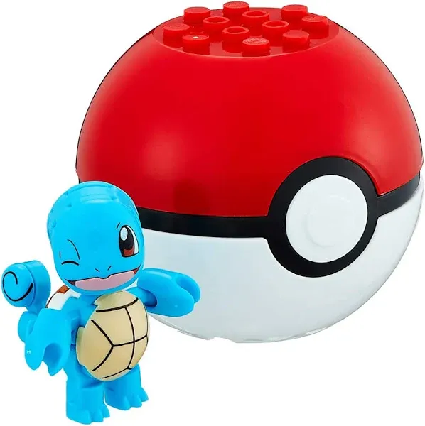 Pokemon Mega Construx Squirtle Building Set Poke Ball - New