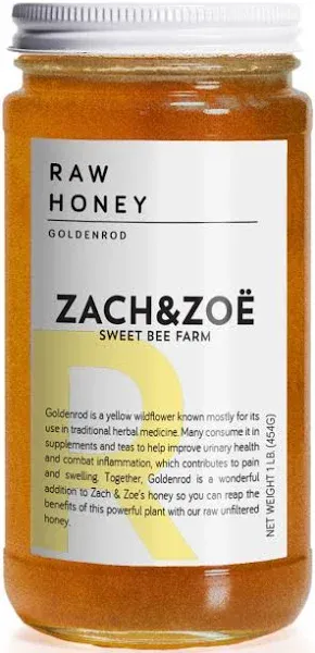 Zach & Zoe Sweet Bee Farm Unfiltered Raw Honey