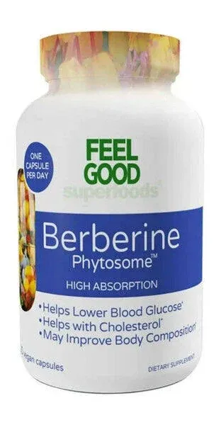 Feel Good Berberine Phytosome Better Absorptio Helps Lower Blood Glucose 120 Cap