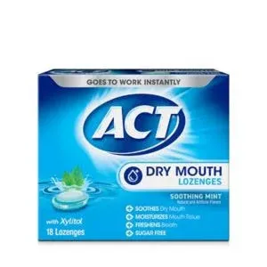 ACT Dry Mouth Soothing Mint Lozenges (3.7 oz)