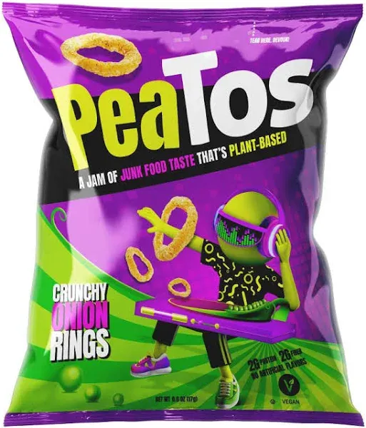 PeaTos Crunchy Rings Snack