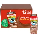 Horizon Organic Chocolate Lowfat Milk 8 fl. oz., 12 Count