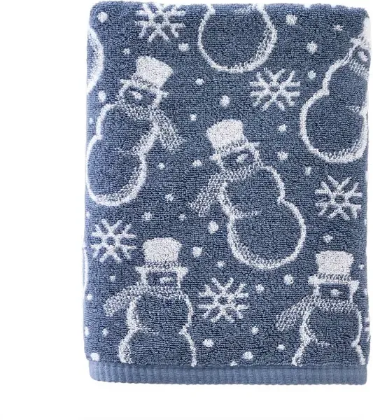 SKL Home Top Hat Snowmen Bath Towel