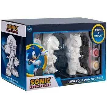 Sonic The Hedgehog Figurines DIY Paint Set Arts and Crafts for Kids Age 6+