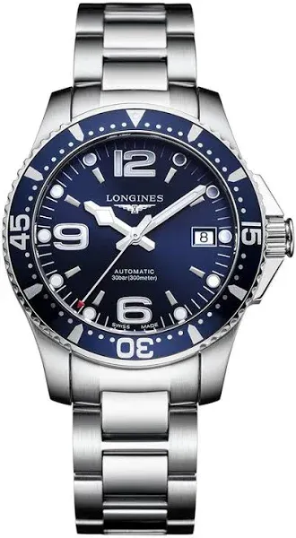 Longines HydroConquest 44mm S-Steel Black Dial Men's Watch L3.841.4.56.6