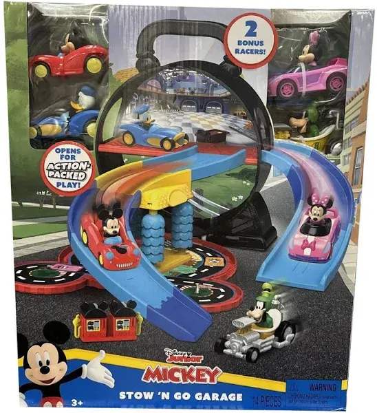 Disney Junior Mickey Mouse Stow N Go Garage Playset