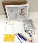 Baby Hand and Footprint Kit - Personalized Baby Footprint Kit & Handprint Kit - Baby Gift for Newborn, Boy, Girl - Baby Photo Frame Print Kit - Baby