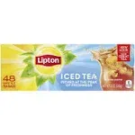 Lipton Iced Tea, 100% Natural, Family Size - 48 bags, 12 oz