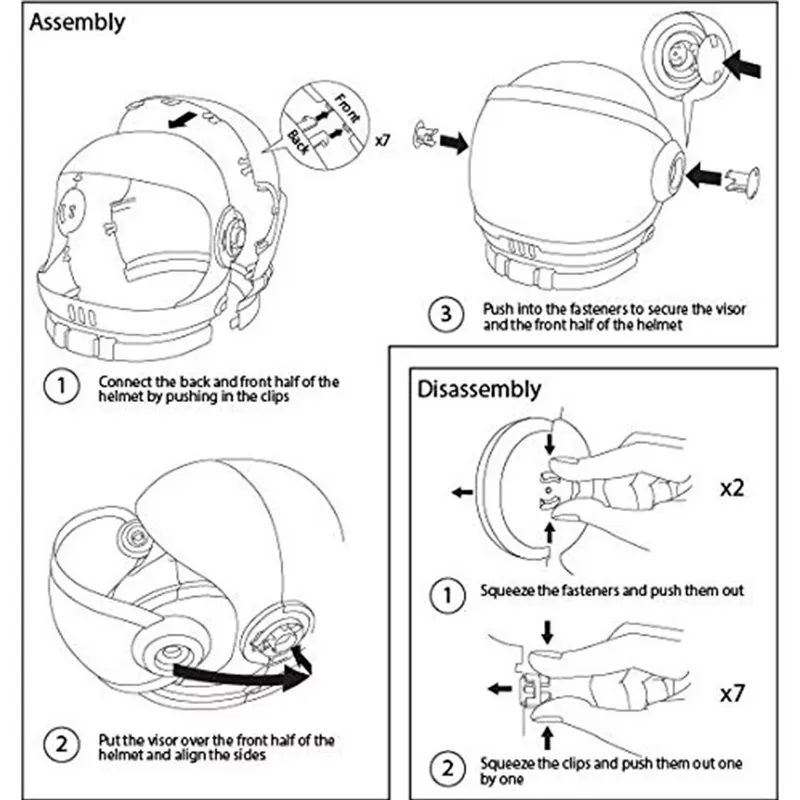 Astronaut Helmet with Movable Visor