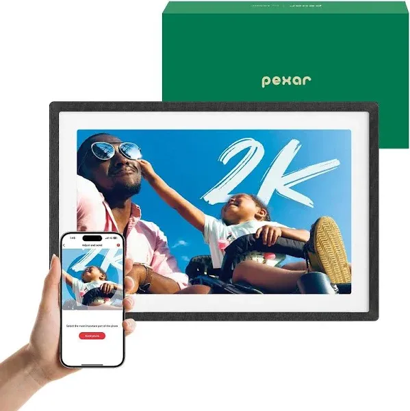 pexar 2K Digital Picture Frame 11-inch Anti-Glare IPS Touch Screen