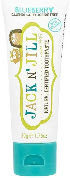 Jack n&#039; Jill, Natural Toothpaste, with Certified Organic Blueberry, 1.76 oz (50