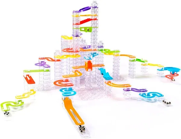 Fat Brain Toys Trestle Tracks Pro - 274-Piece Modular Marble Run, STEAM Toy, Ages 8+