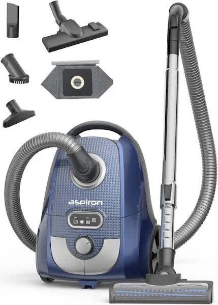 ASPIRON®   Canister Vacuum Cleaner CA029, 1300W Bagged Canister Vacuum 2024