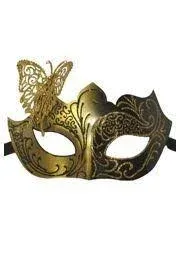 Kbw Women s Venetian Mask with Metal Side Butterfly Masquerade Mask