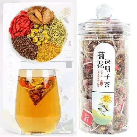 Generic Chrysanthemum Cassia Seeds Tea Bags(160g, 8gX20Bags), Honeysuckle, Chine