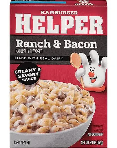 Hamburger Helper Cheesy Ranch Burger