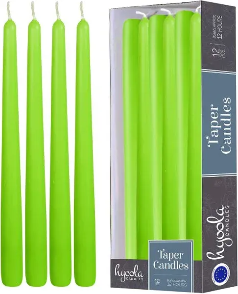 Hyoola 12 Pack Tall Taper Candles