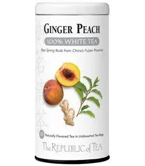 The Republic of Tea Ginger Peach Tea Bags