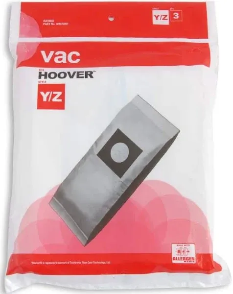 TTI 1100019 Hoover Vacuum Bag for Bag - 3 per Pack - Pack of 6