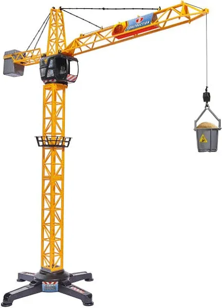 Dickie Toys 40" Giant Crane Playset , Yellow