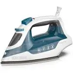 BLACK+DECKER Easy Steam Compact Iron, Nonstick Plate, Anti-Drip, Auto Shutoff