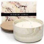 Hidden Label Large Vanilla Caramel Ceramic Jar Candle