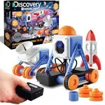 Discovery Mindblown Kids Magnetic Building Tile Set 34 Pieces &amp; Remote  Control