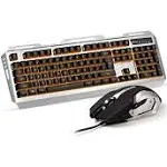 Bekizo Iron Orange Yellow Gaming Keyboard Mouse Combo