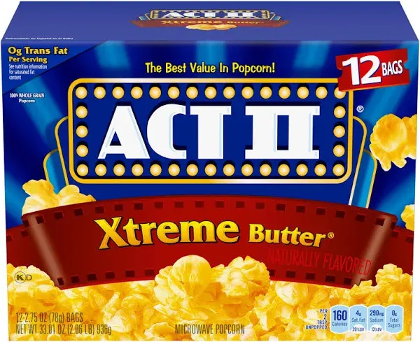 Act II Butter Microwave Popcorn