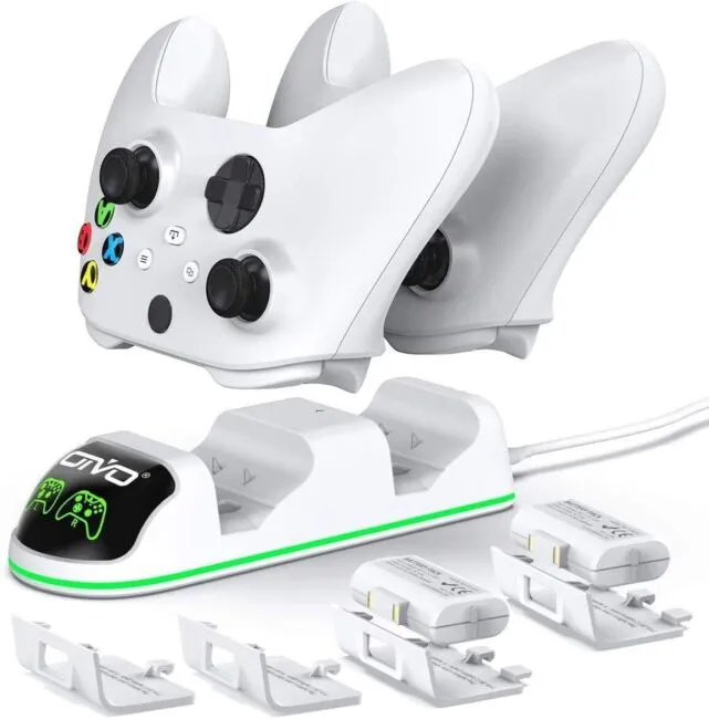 Xbox Controller Charging Station With 2 Rechargeable Batteries And Dock