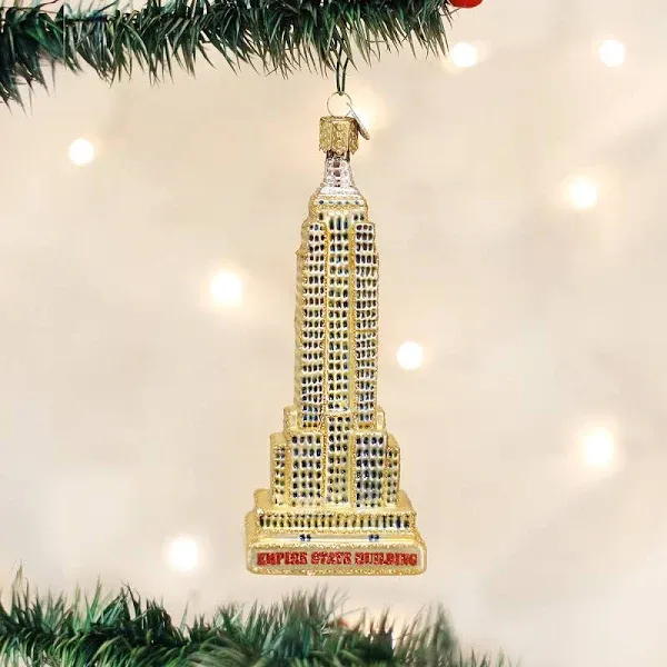 Old World Christmas Empire State Building Glass Ornament