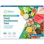 5Strands Food Intolerance Test, 640 Items Tested, Food Sensitivity at Home Test Kit, Accurate Hair Analysis, Health Results in 5-7 Days, Gluten, Soy, Dairy, Protein